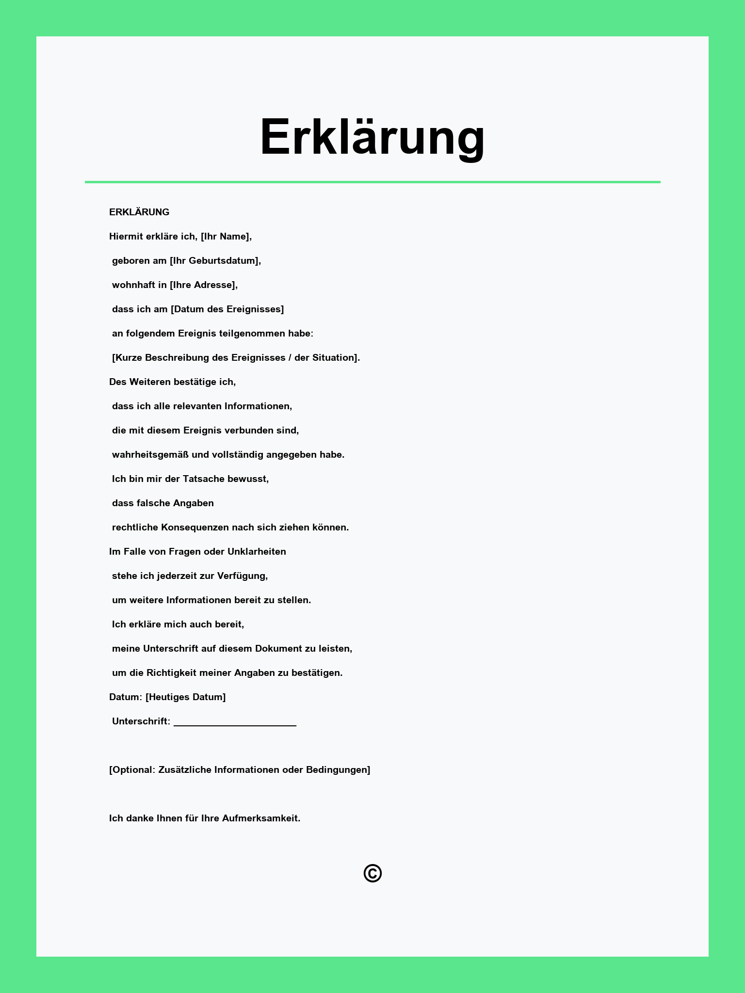 Erklärung Muster